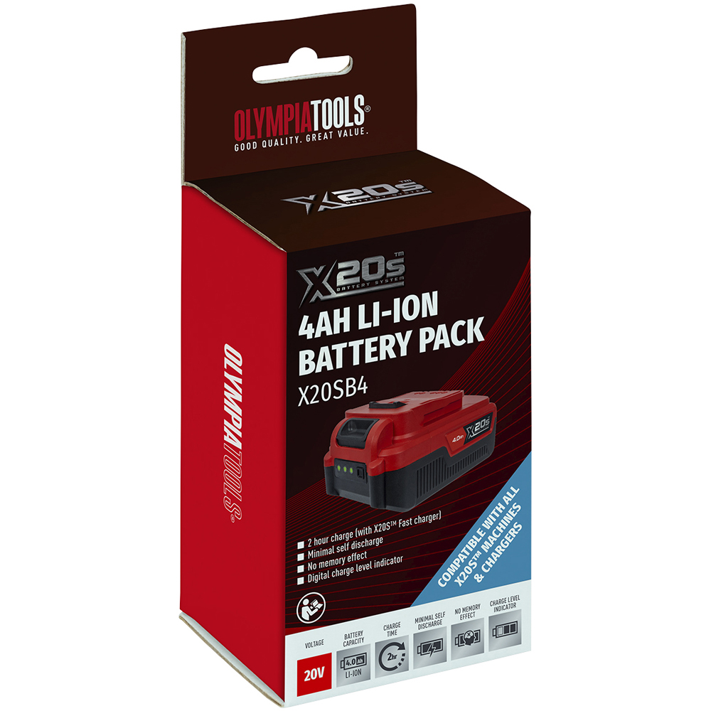 Olympia Power Tools X20S 20V 4.0Ah Li-ion Battery Image 3