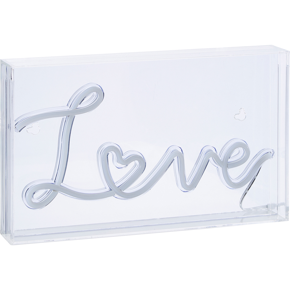 Glow Love Neon Pink Acrylic Light Box Image 2