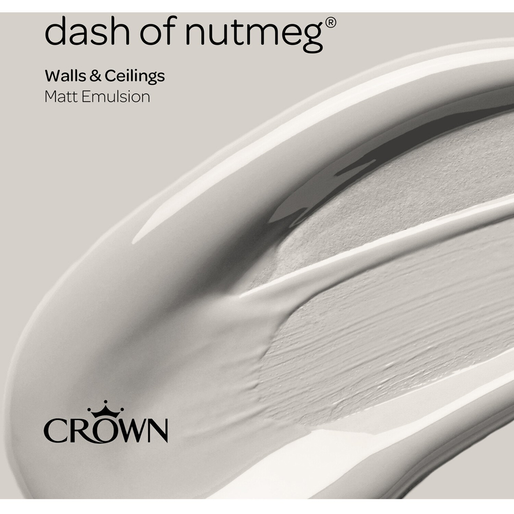 Crown Walls and Ceilings Dash of Nutmeg Matt Emulsion Paint 5L Image 9