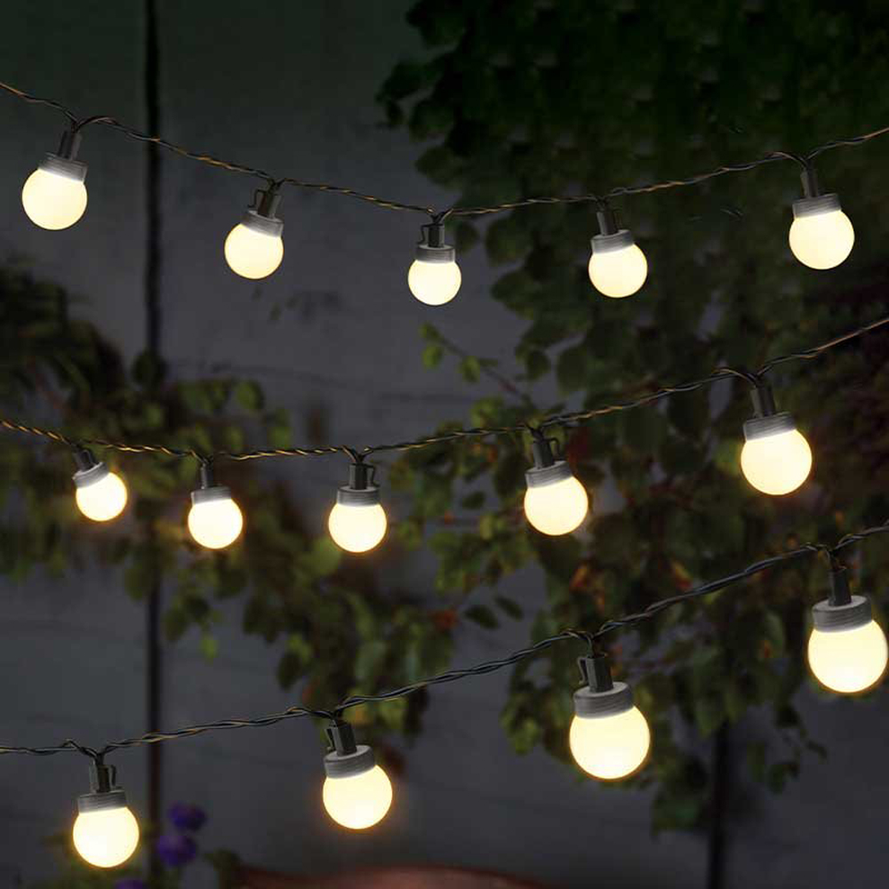 Garden Mile 30 Pack Multicolour and Warm White Party Solar LED String Light Image 4
