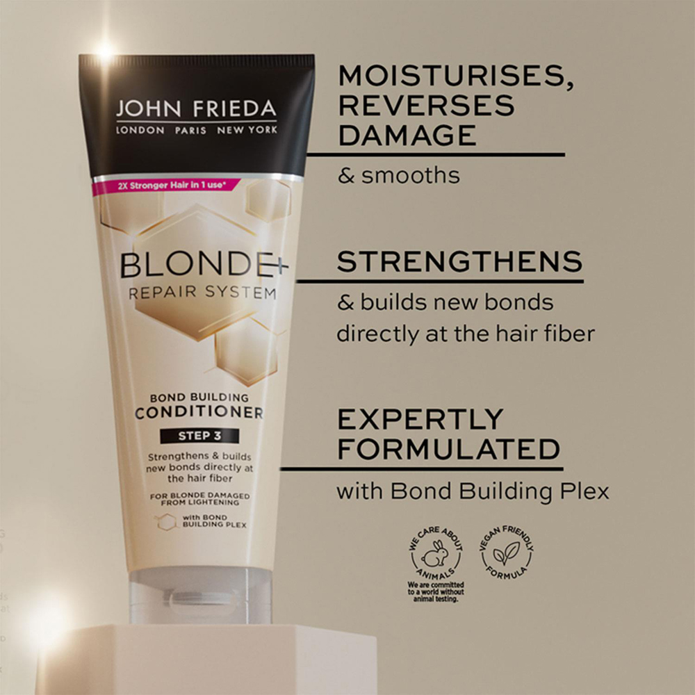 John Frieda Blonde+ Repair System Bond Building Conditioner 250ml 6 Pack Image 7