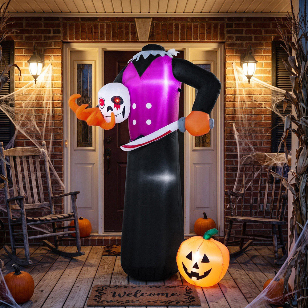 Outsunny Inflatable Headless Skeleton Halloween Decoration 6ft Image 2