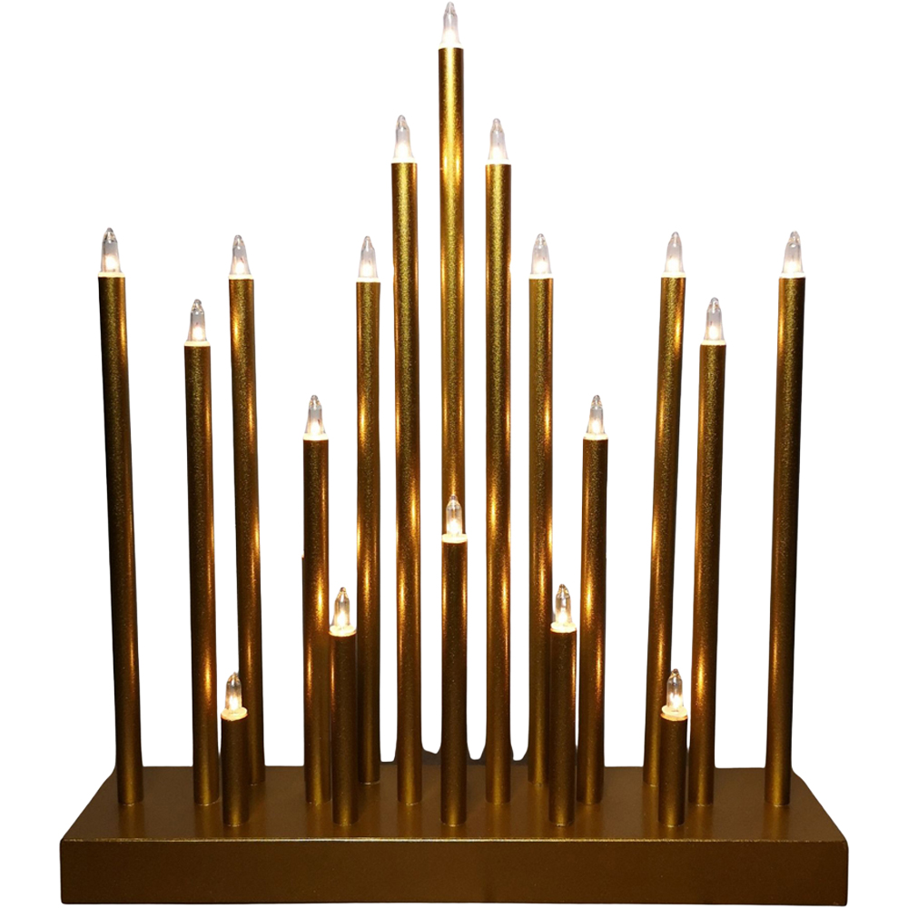 Premier 20 Gold LED Candle Bridge 33cm Image 2