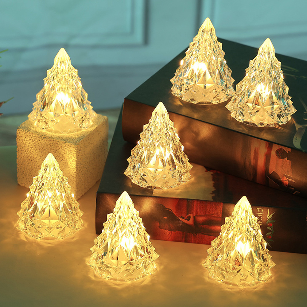 Avilo Warm White LED Indoor Battery Operated Christmas Clear Tree Light 6 Pack Image 2