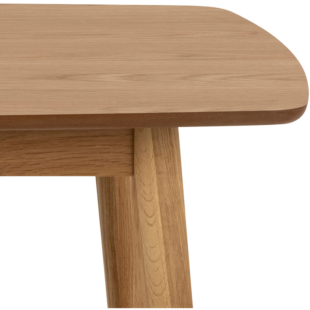Florence Nagano 6 Seater Dining Table Oak Image 5