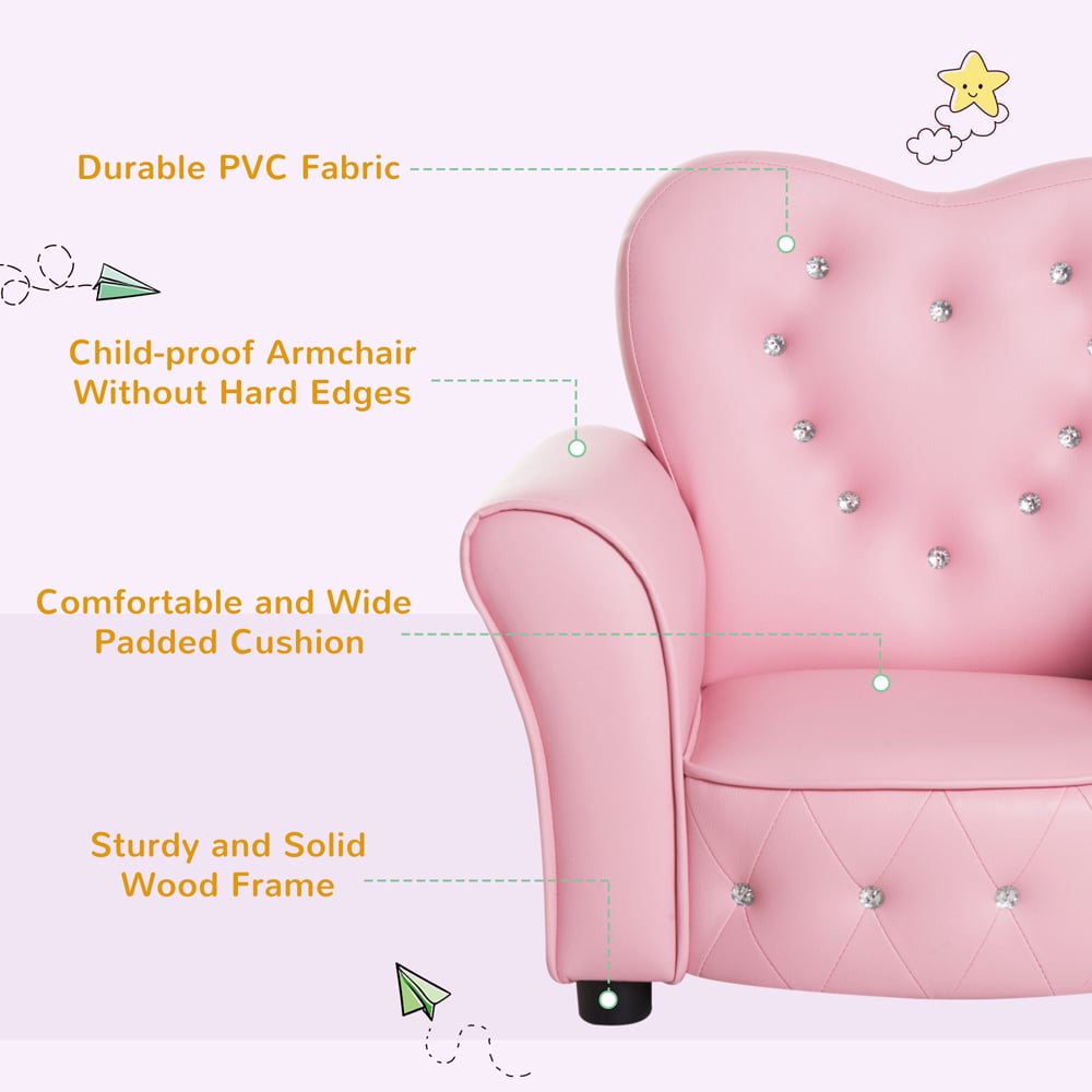 Tommy Toys Pink Princess Mini Armchair Image 5