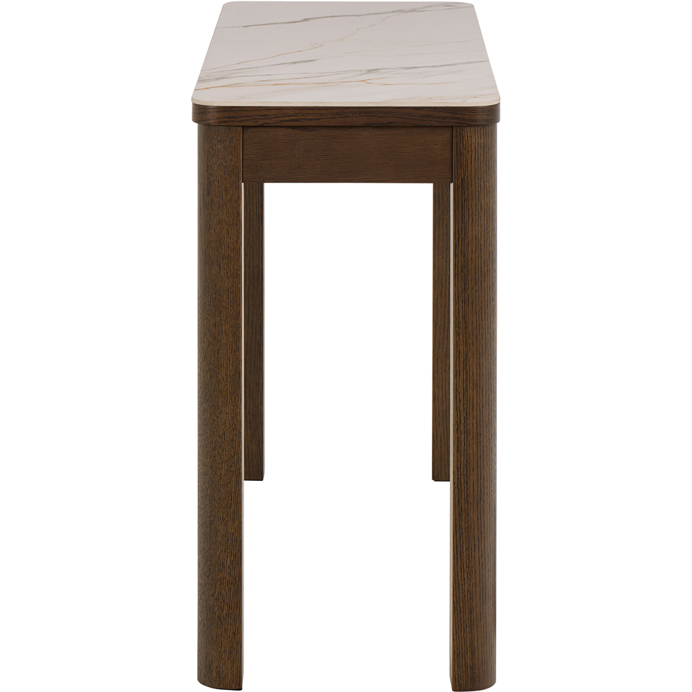 Florence Southampton Single Drawer Cream Ceramic Console Table Image 4