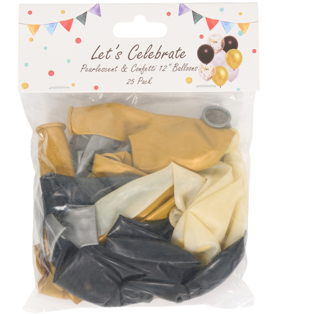 Pack of 25 Metallic Mix Balloons Image 4