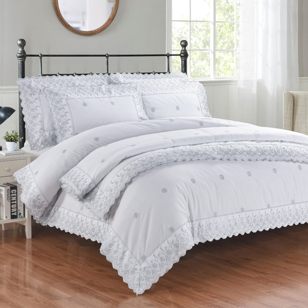 Serene Gabrielle Super King Size Floral Bedspread Image 1