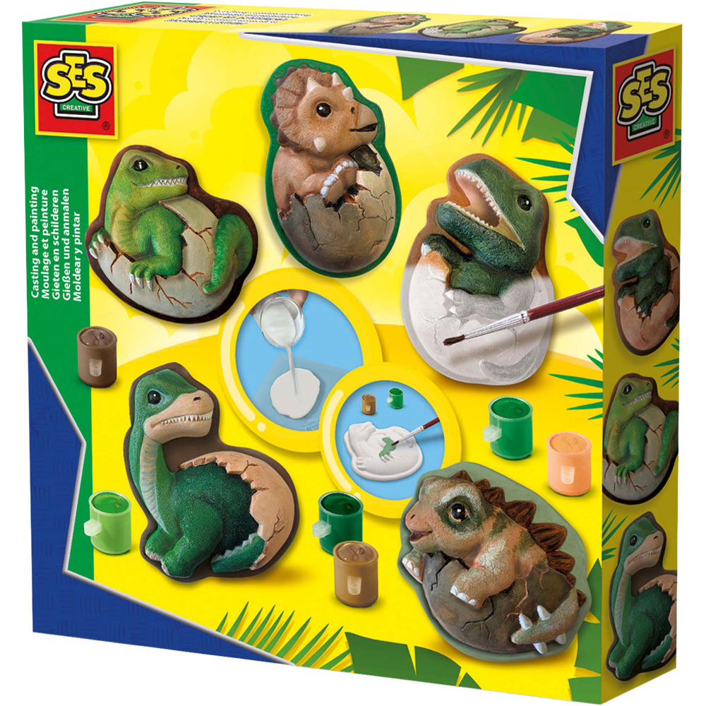 SES Creative Casting and Painting Dino Eggs Set Image 1