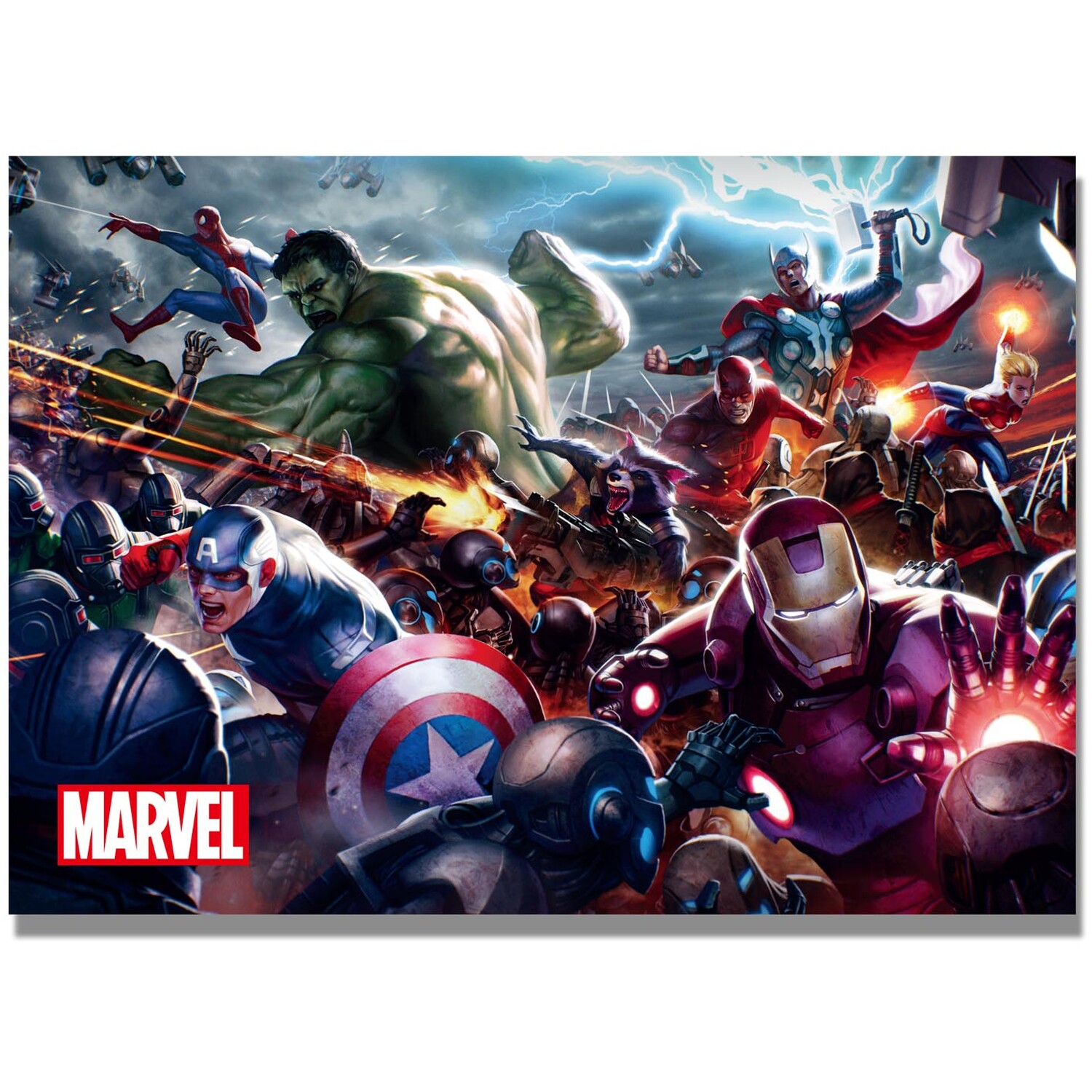 Marvel Heroes Battle Canvas Image 1