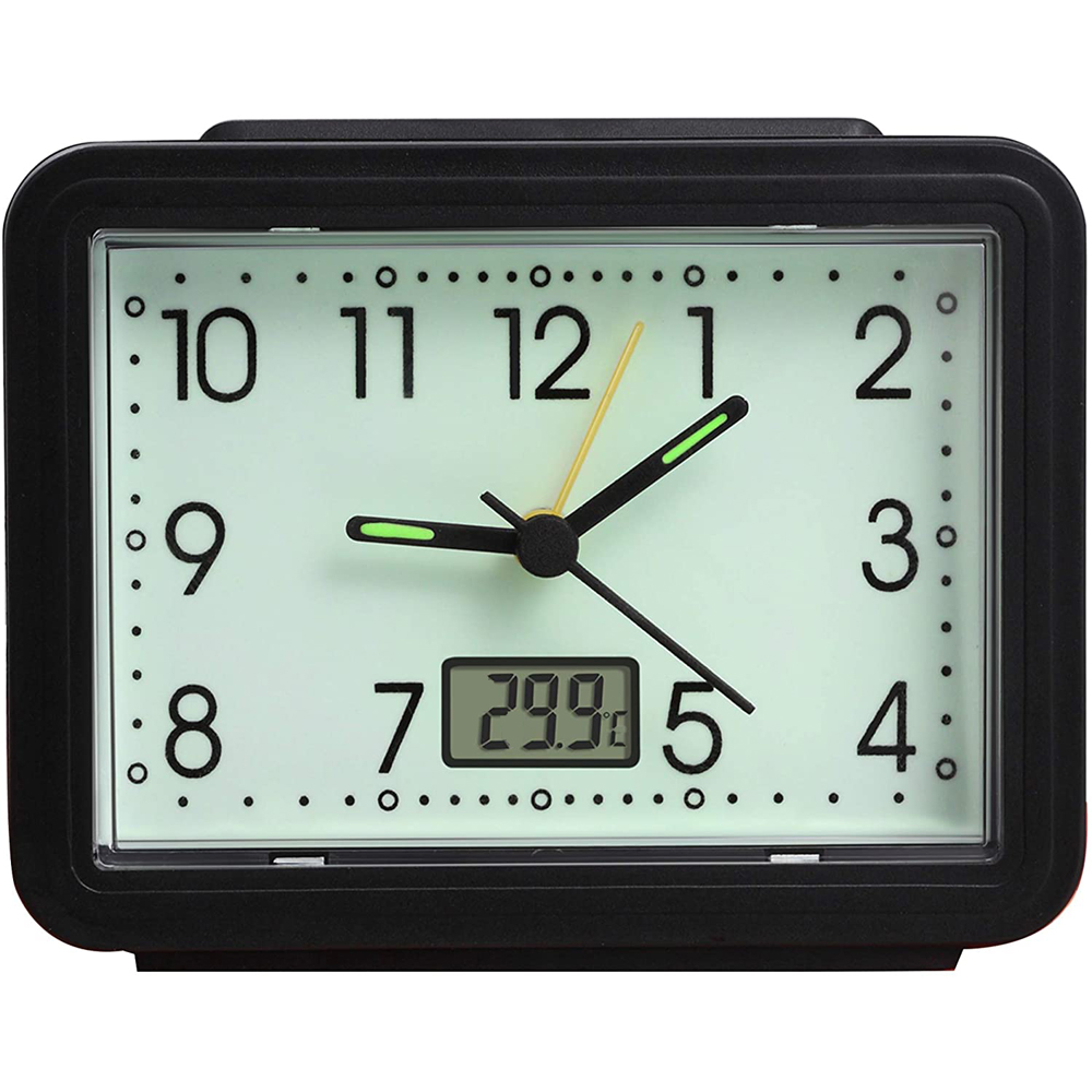 Avilo Glow in the Dark Alarm Clock with Temperature Display 2 Pack Image 3