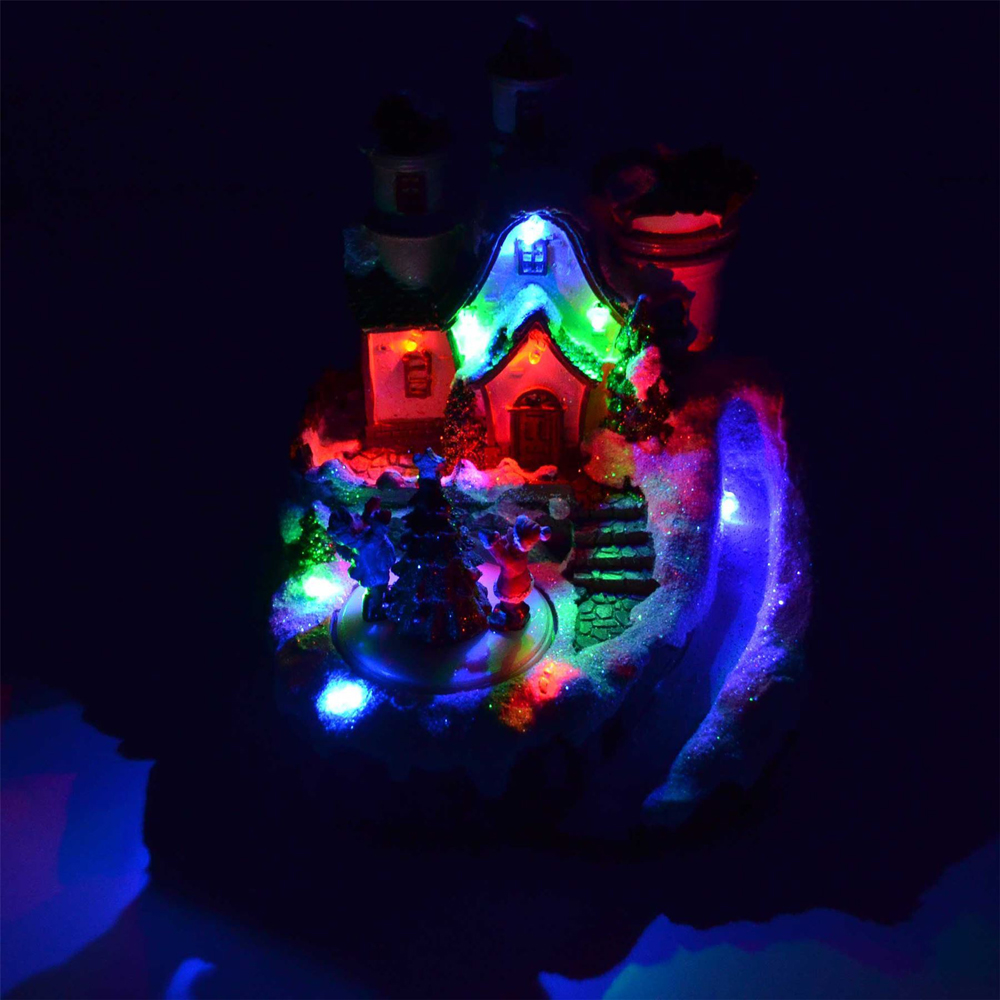 Shatchi Christmas LED Musical Sculpture Nativity Set 16 x 15cm Image 2