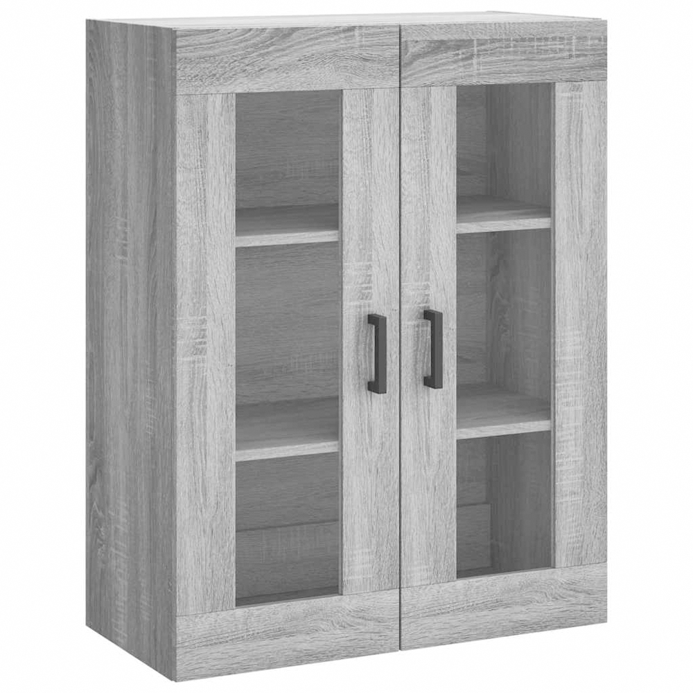 vidaXL 2 Door 3 Shelf Grey Sonoma Wall Mounted Cabinet Image 2