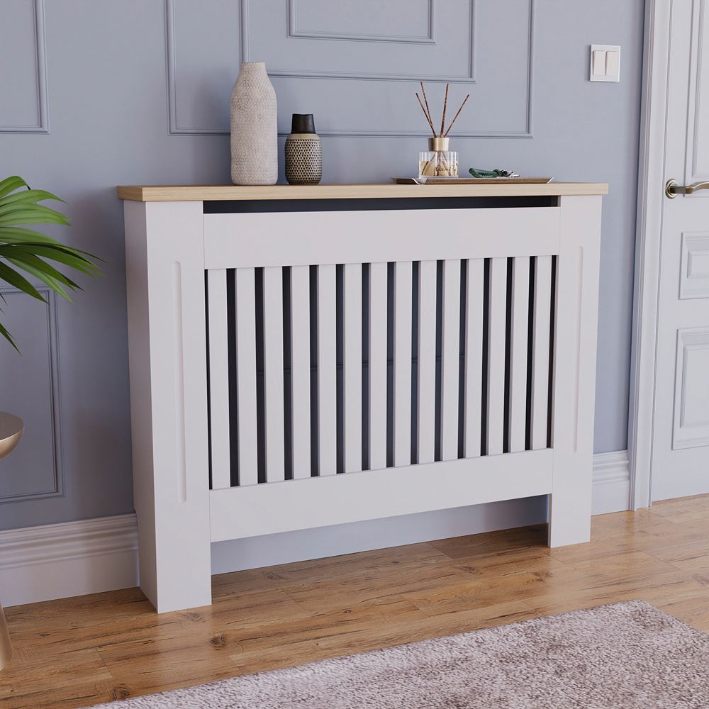 VIDA DESIGNS Arlington White Radiator Cover Medium Image 2