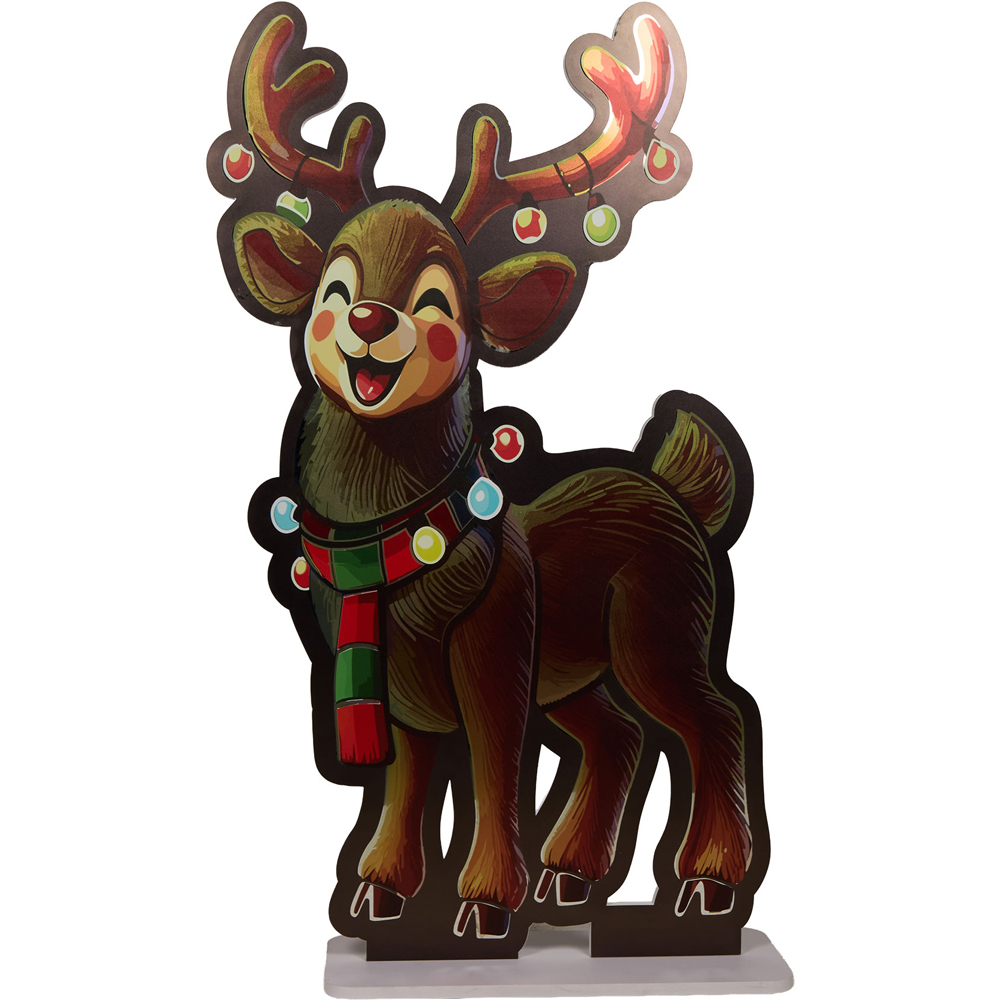 LED Retro Reindeer Infinity Light Image 4