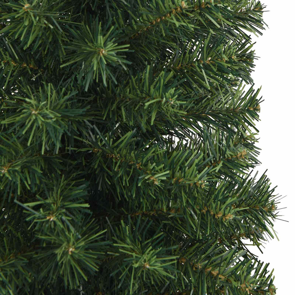 vidaXL Green Artificial Christmas Tree with LEDs 6ft Image 9