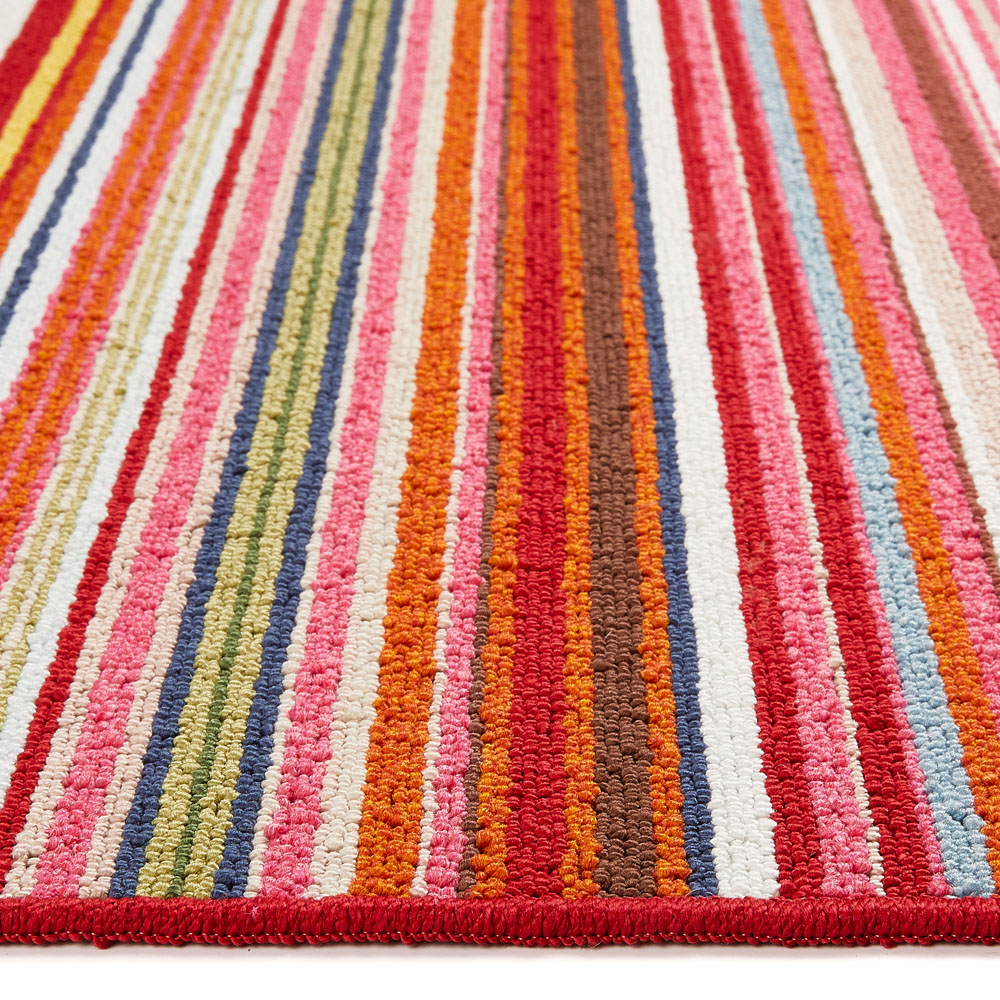 My Mat Candy Multicolour Bright Stripe Stain Resistant Mat 67 x 200cm Image 4