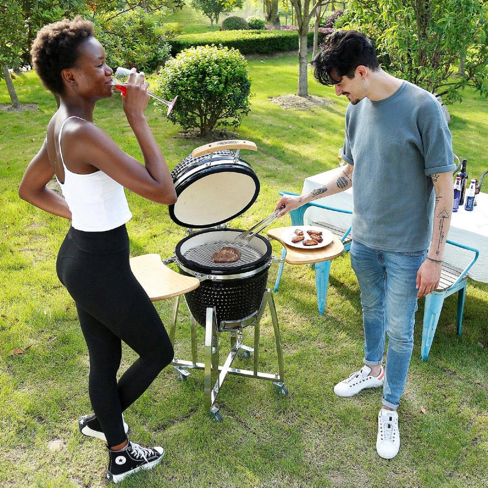 MonsterShop Fresh Grills Maxi Charcoal Kamado BBQ Grill 18 inch Image 6