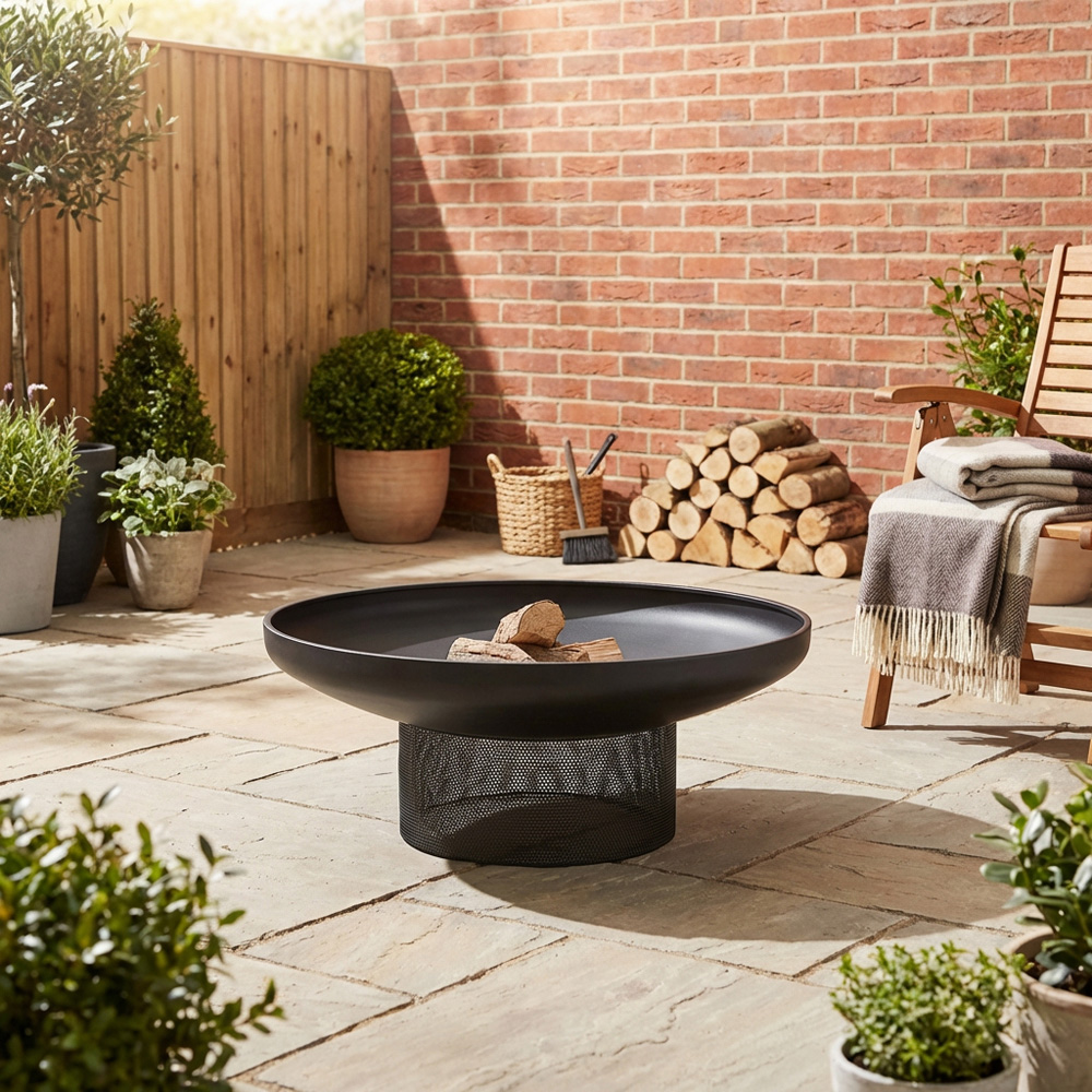 Perforated Steel Round Firepit Image 6