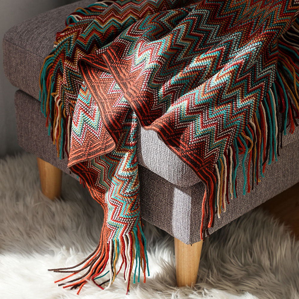 Avilo Aztec Boho Blanket 180 x 130cm Image 4