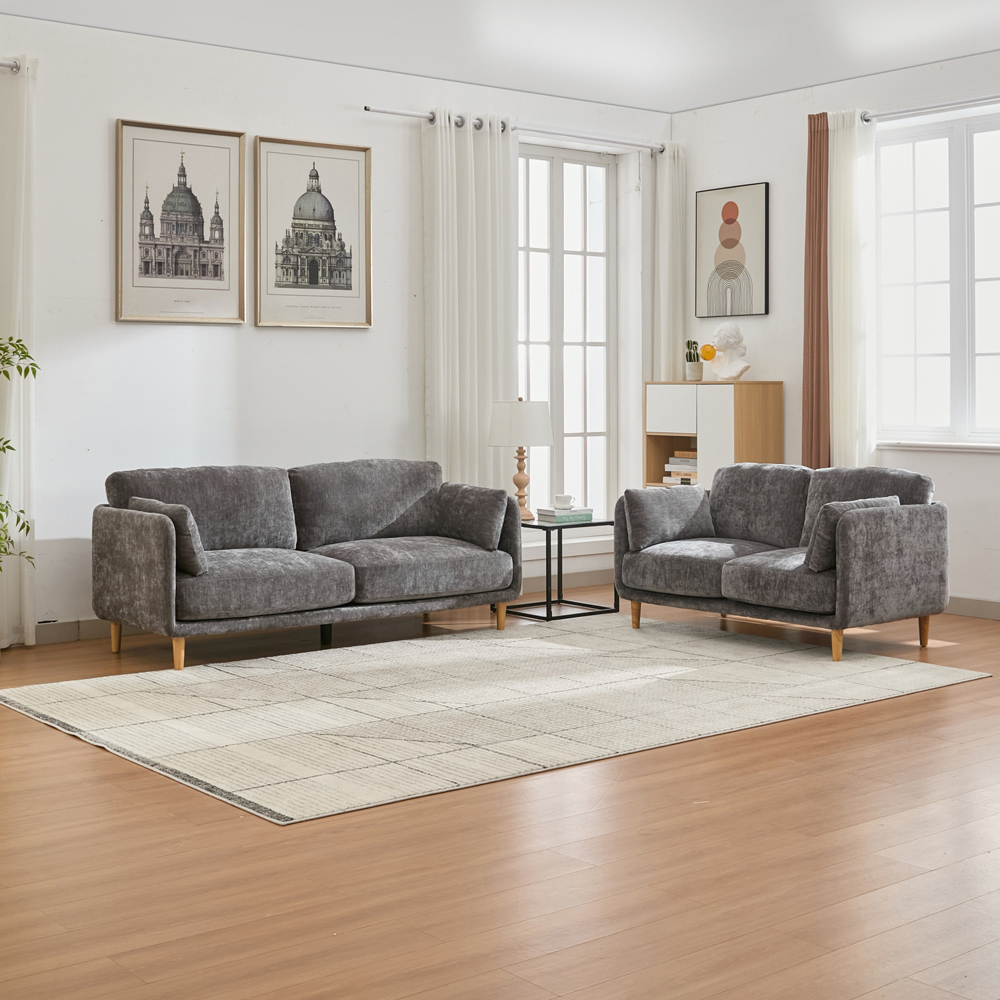 Furniture One 5 Seater Luxury Mid Century Sofa Set Image 8