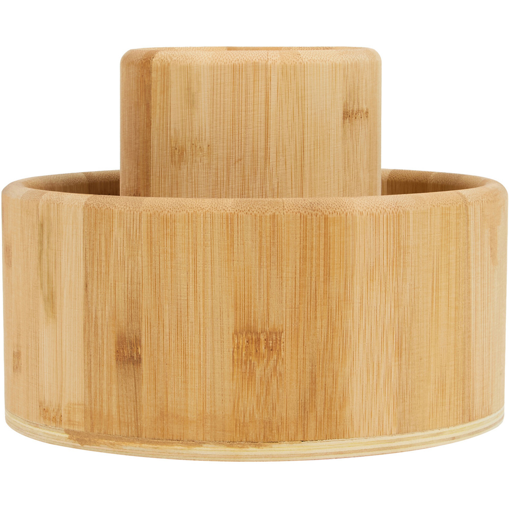 Bamboo Rotating Organiser Natural Image 2