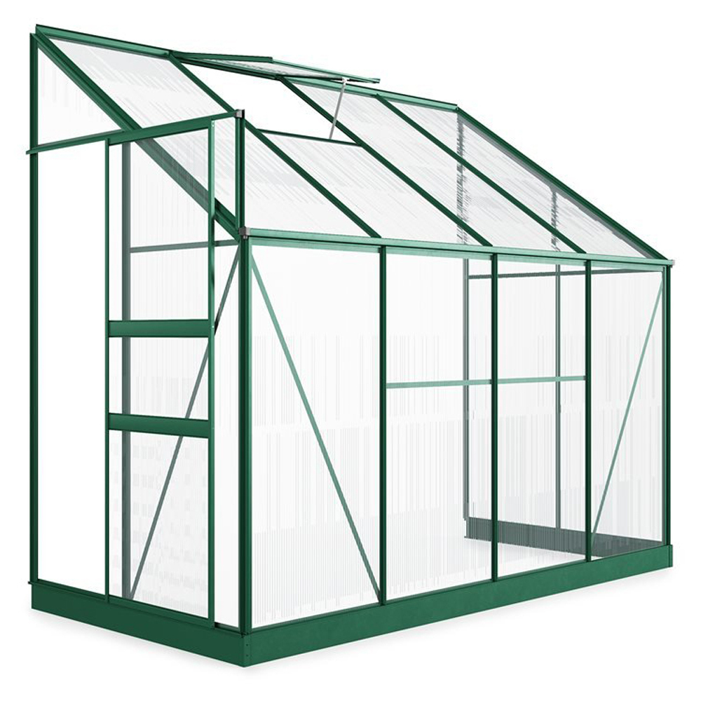 StoreMore Aluminium Frame 4 x 8ft Polycarbonate Greenhouse Image 1