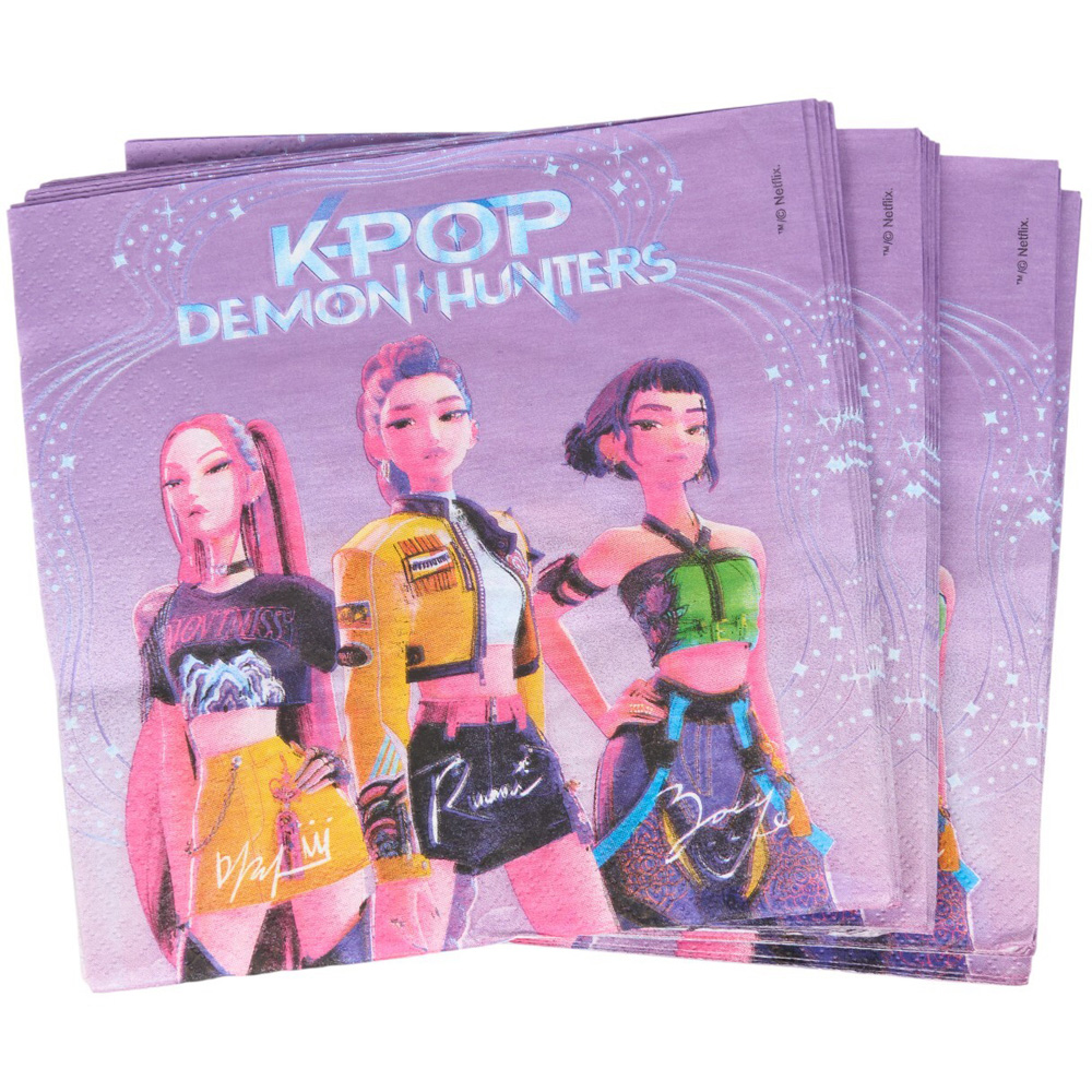 Kpop Demon Hunters Napkins 20 Pack Image 2