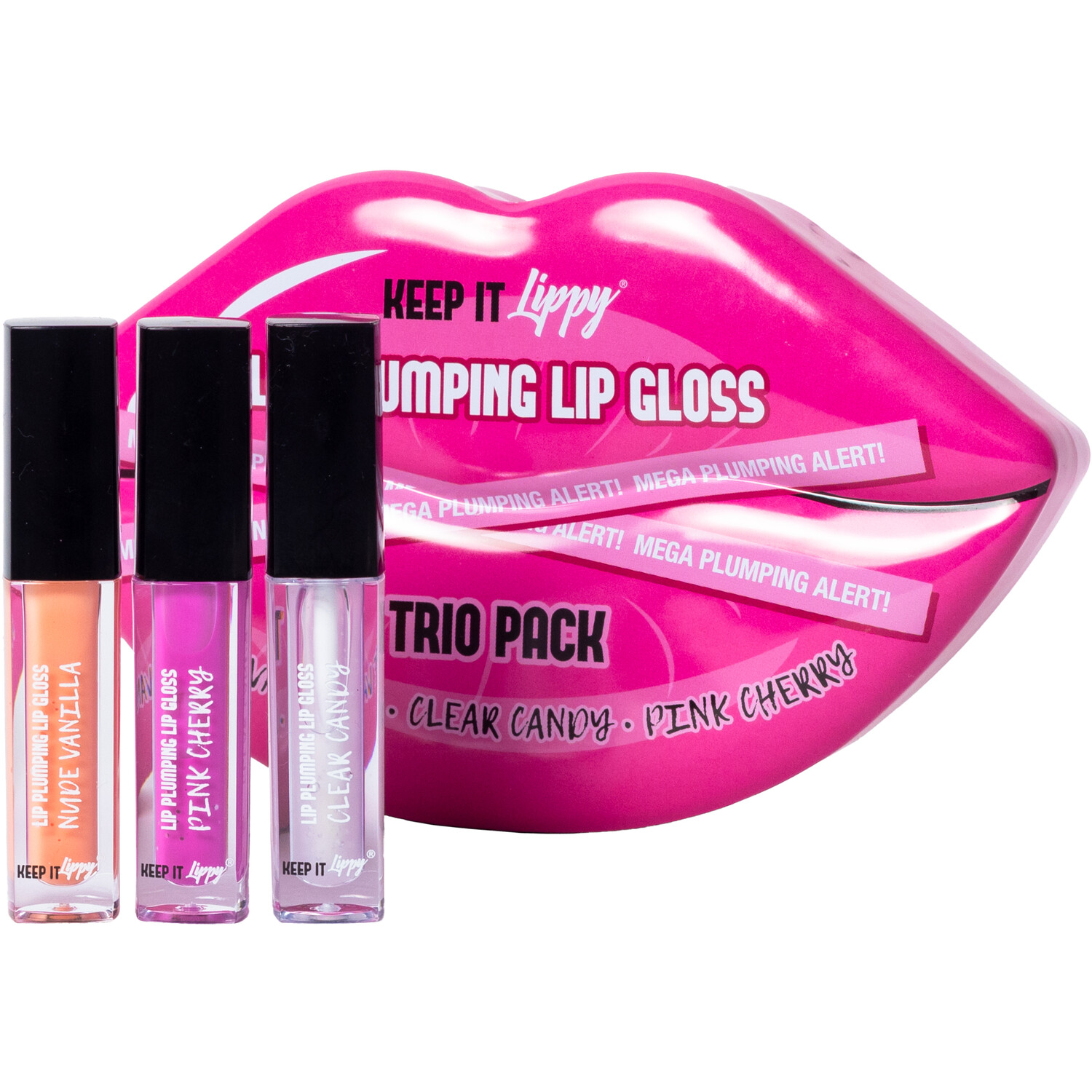 Lip Plumping Lip Gloss Set - Pink Image 2