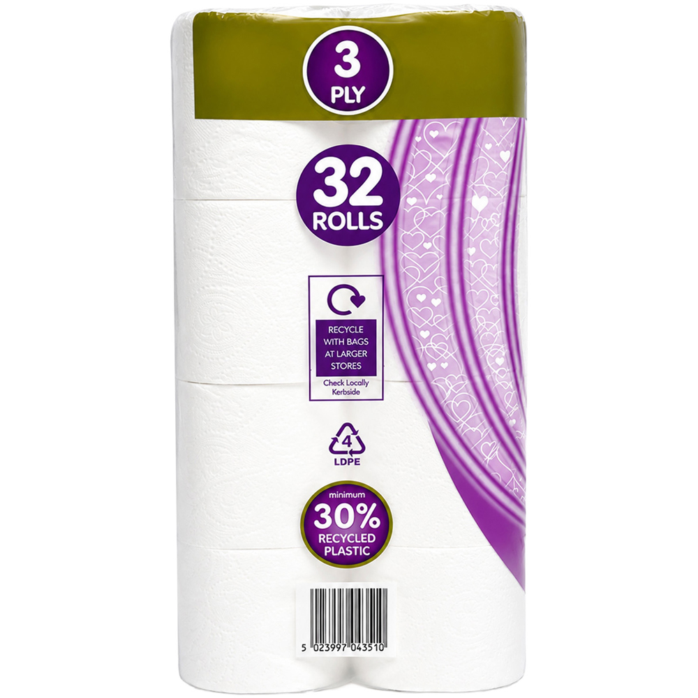 Pack of 32 Gentille Quilted Toilet Rolls Image 4