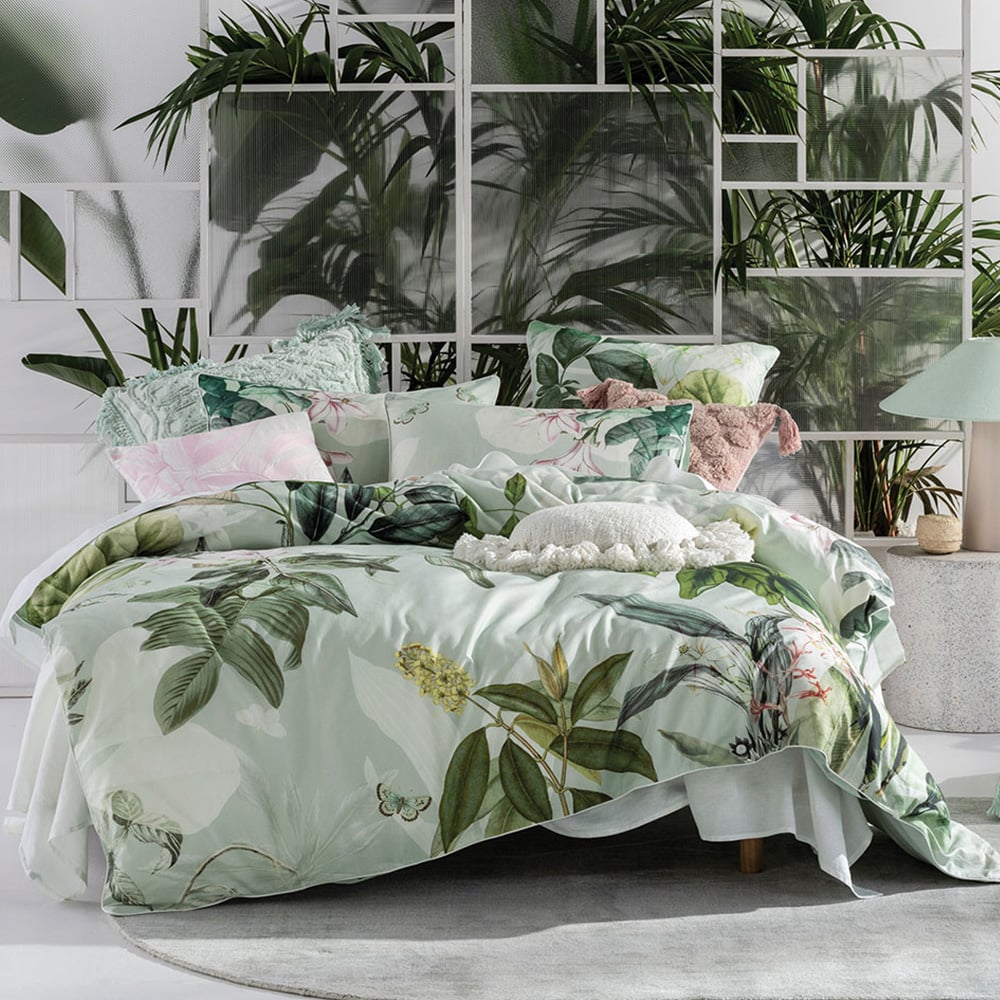 Linen House Glass House Single Botanical Duvet Cover Set Image 1