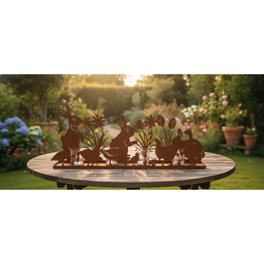 Avilo Bunny Silhouette Tea Light Holder Image 3