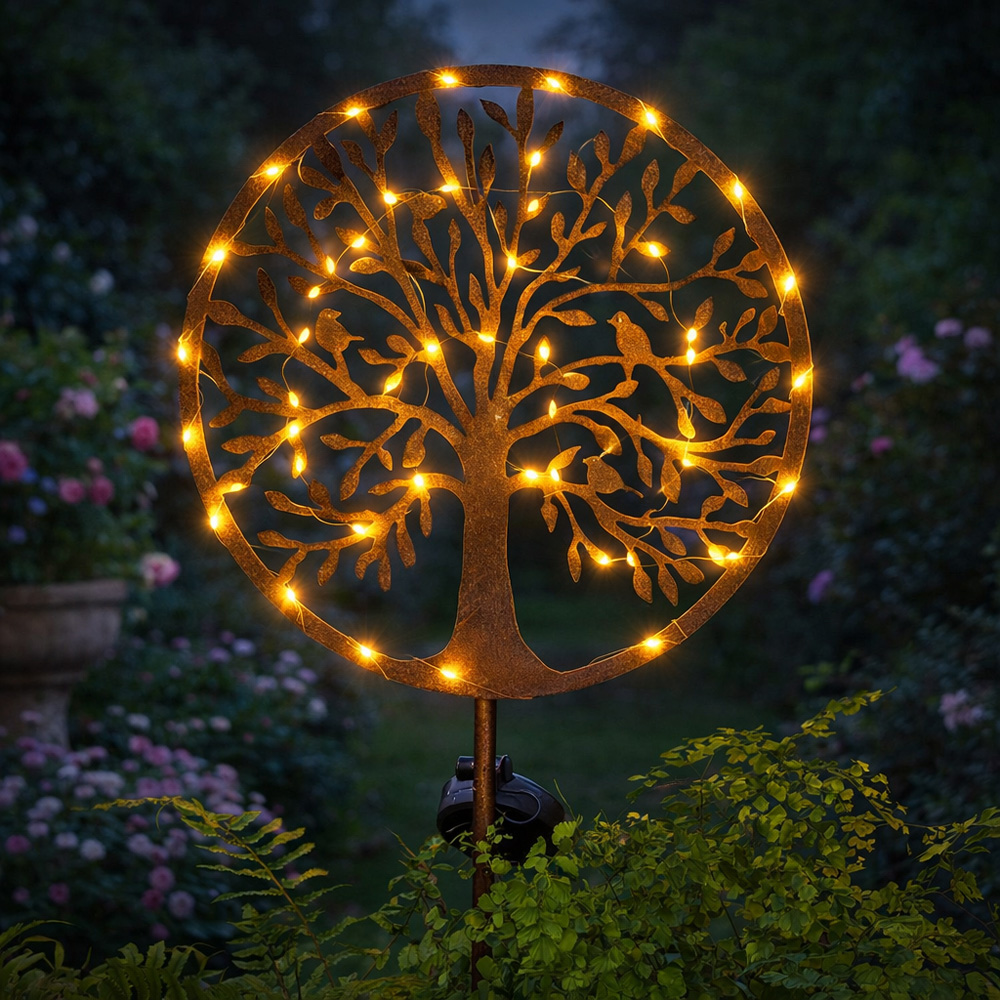 Avilo Tree of Life Solar Powered Stake Light Image 5