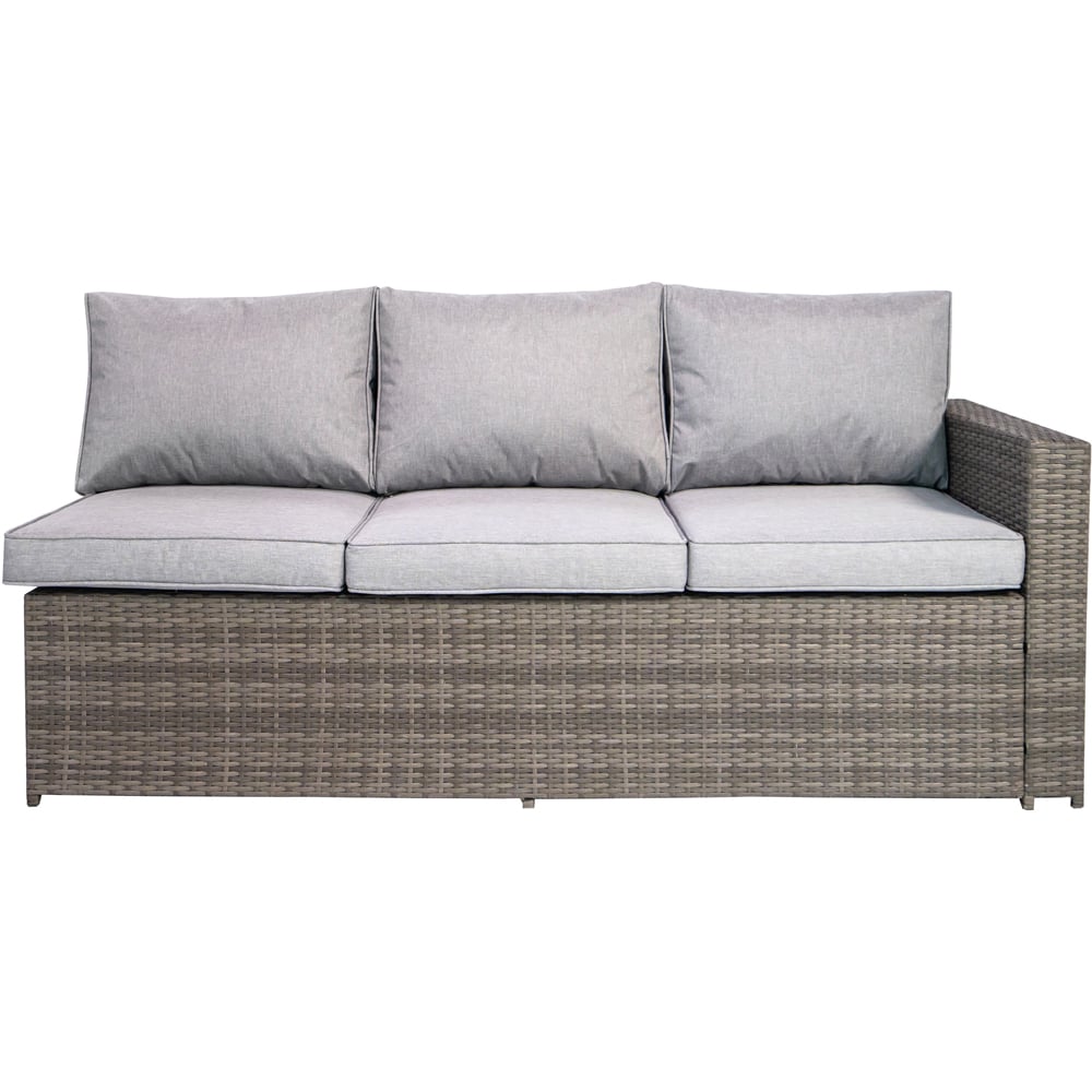RayGar Venice 8 Seater Rattan Garden Corner Lounge Set Image 4