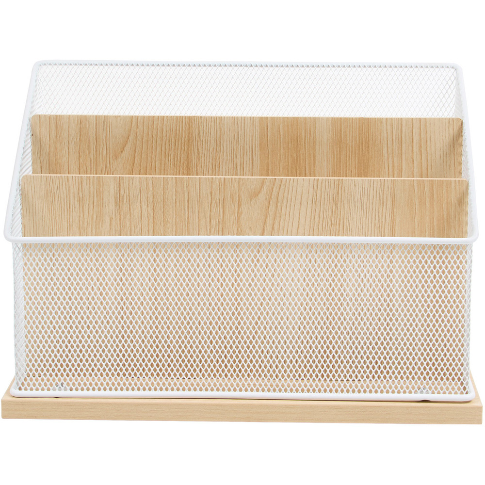 Wood Effect and White Mesh Letter Sorter Image 2