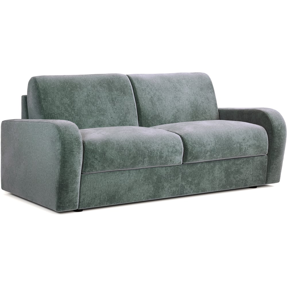 Jay-Be Deco 3 Seater Cosy Chenille Aqua Sofa Bed with e-Sprung Mattress Image 2