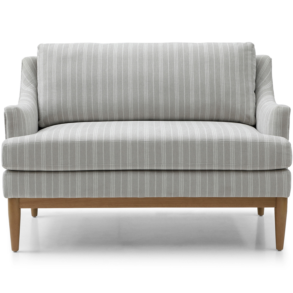 Brody 2 Seater Natural Stripe Chenille Sofa Image 2