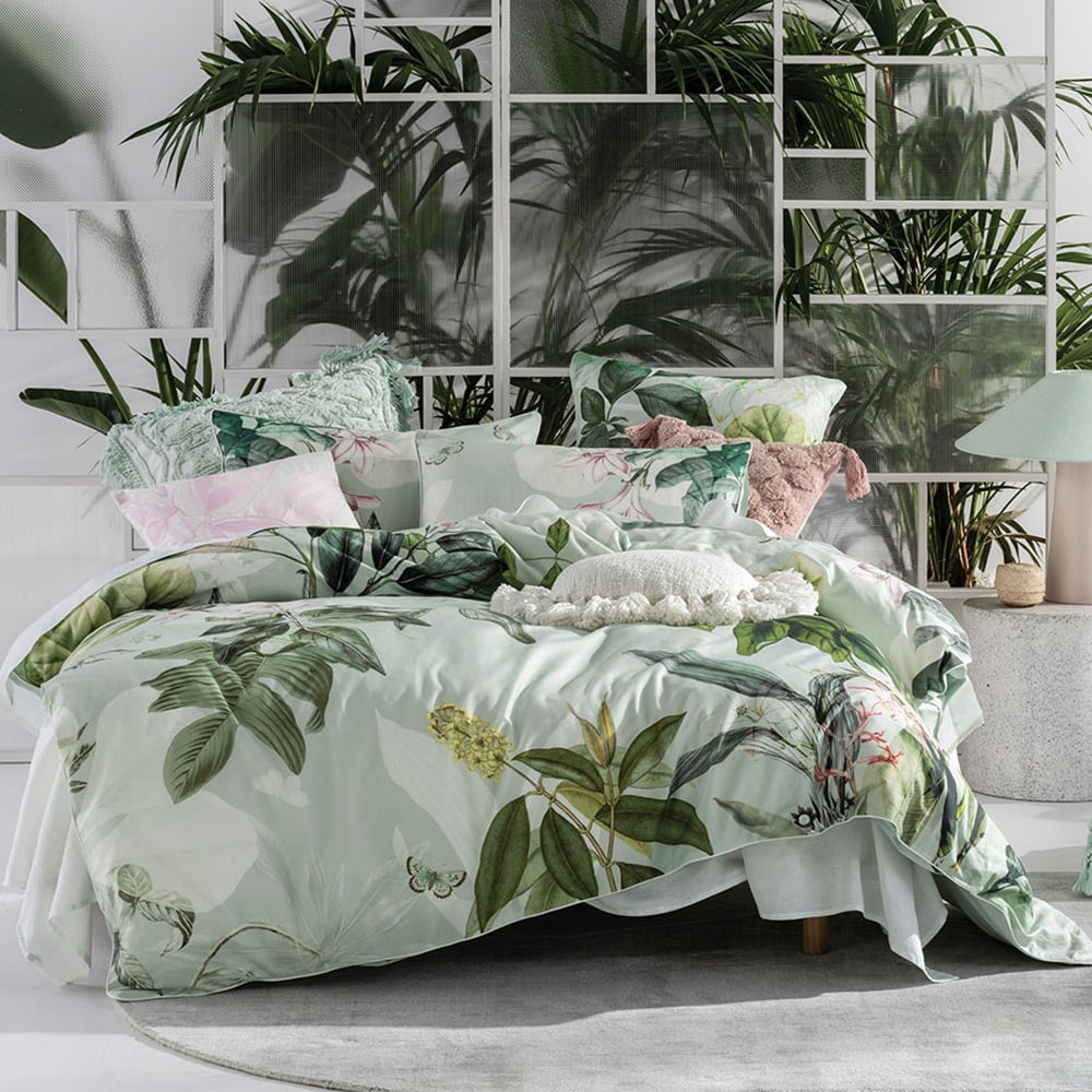 Linen House Glass House Double Botanical Duvet Cover Set Image 1
