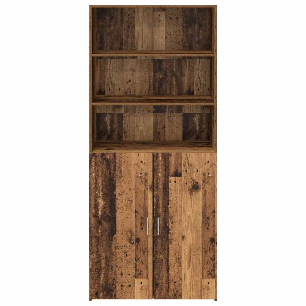 vidaXL 2 Door 3 Shelf Old Wood Sideboard Image 6
