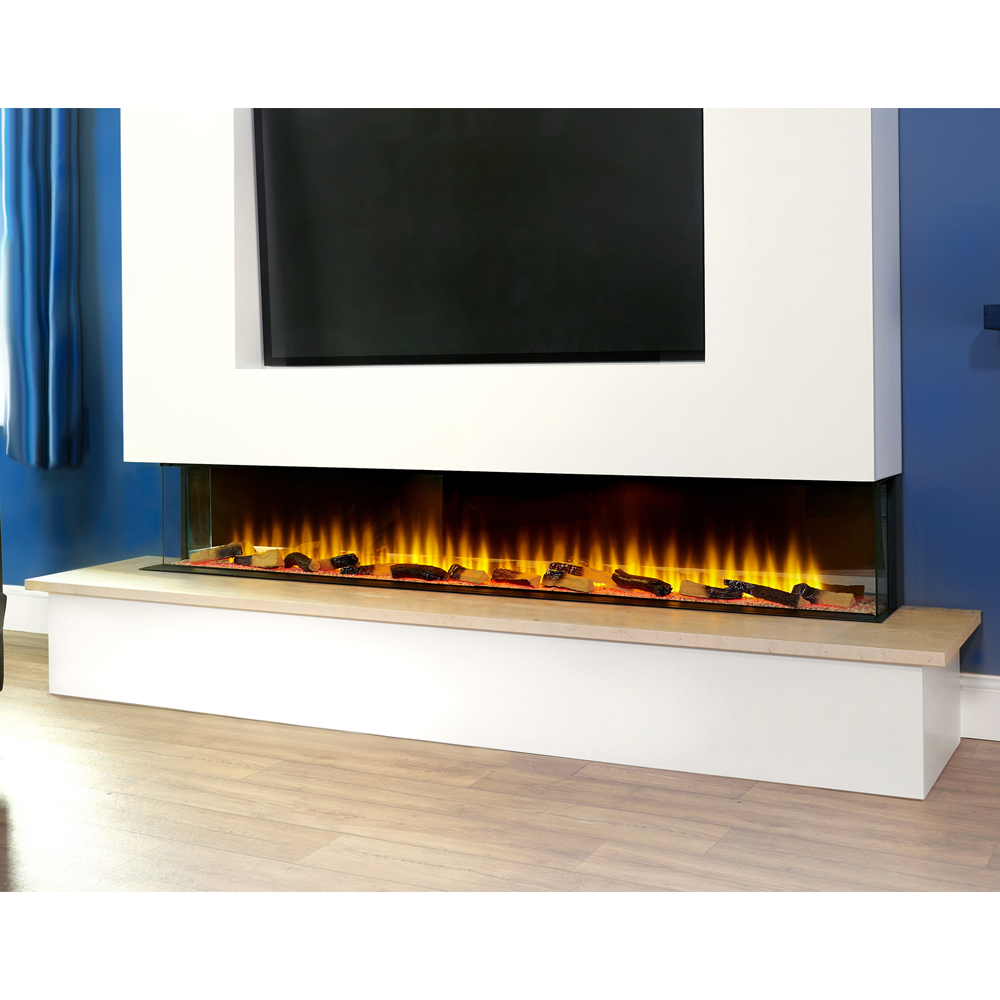 Adam Sahara Panoramic Media Wall Electric Fireplace 81 inch Image 4