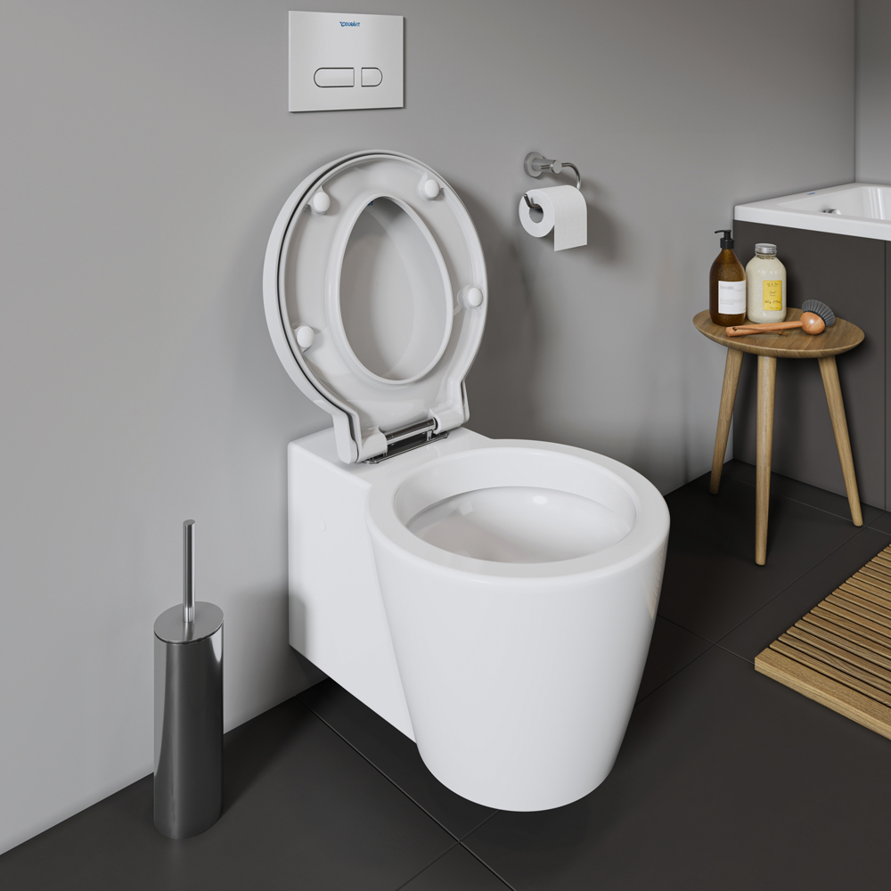 Duravit Starck 1 White Toilet Seat and Cover 420 x 453mm Image 5
