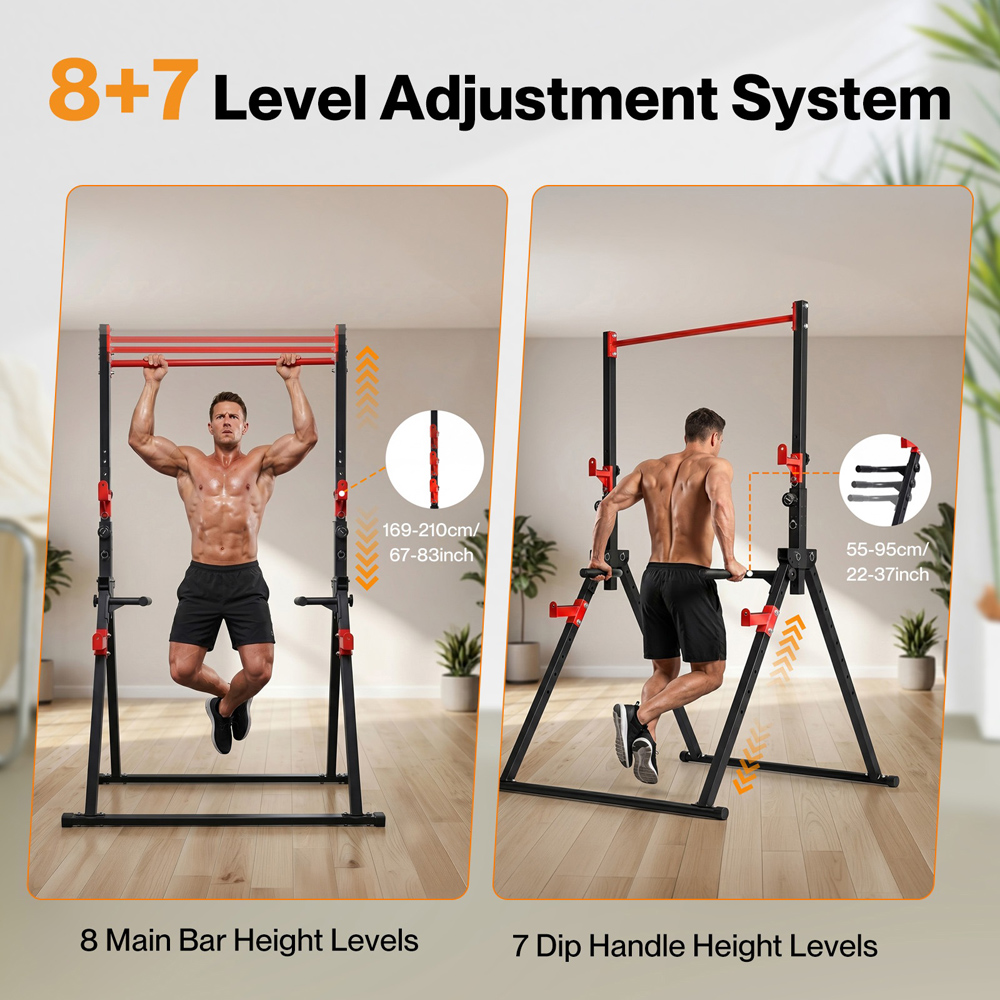 Traderight Centra Black and Red Pull Up Bar 220kg Image 4