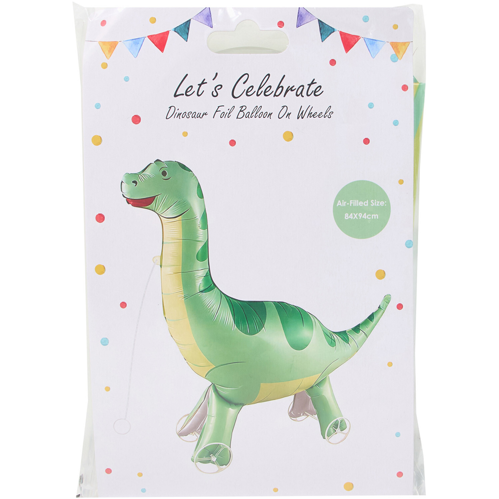 Unicorn or Dinosaur Foil Balloon on Wheels Image 7