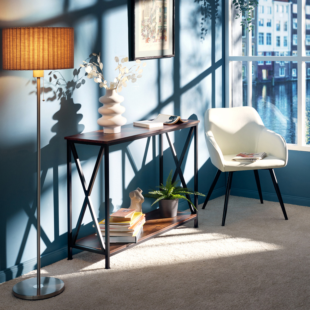 Tectake Marilyn Cream and Black Padded Chair Image 7