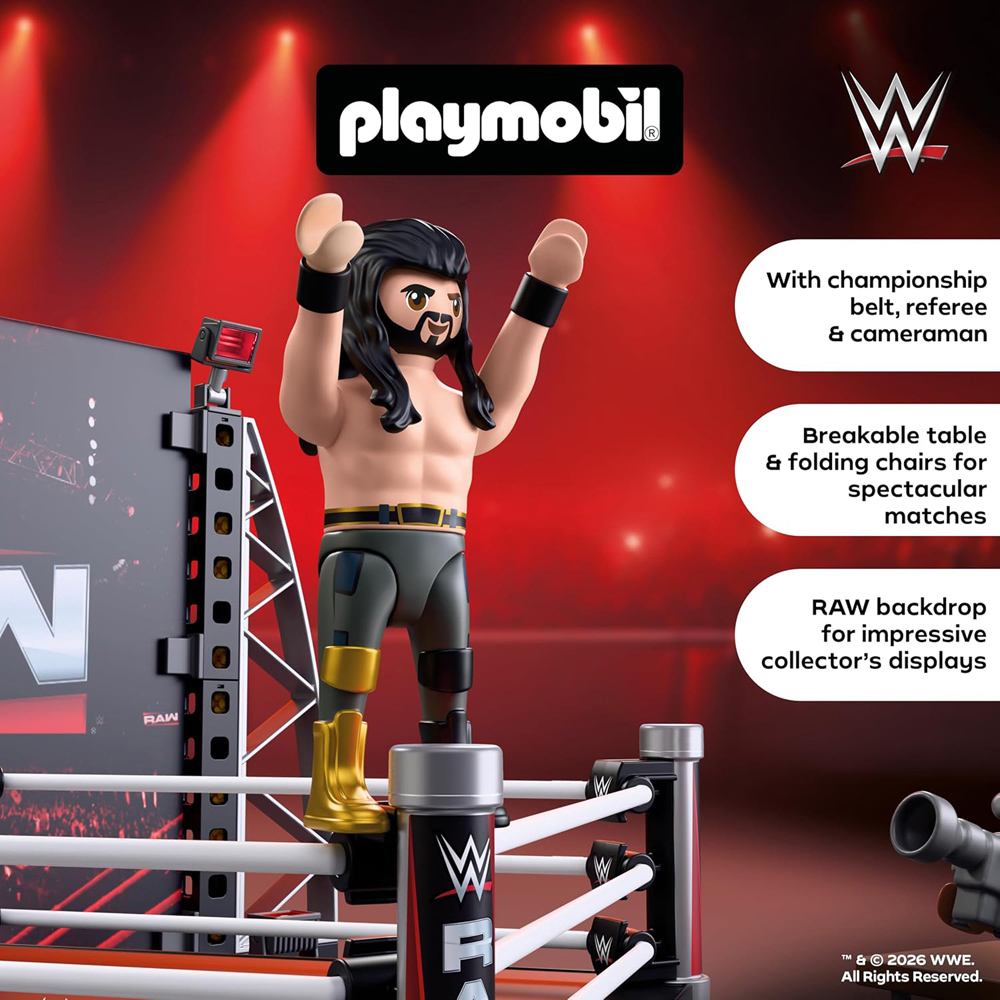 Playmobil WWE RAW Ring Collector Playset Image 4