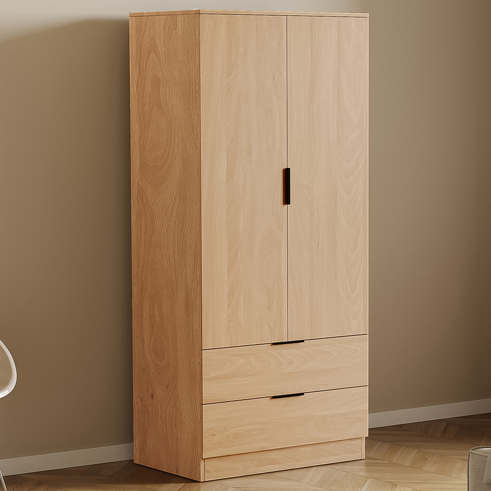 VIDA DESIGNS Trega 2 Drawer 2 Door Pine Wardrobe Image 1