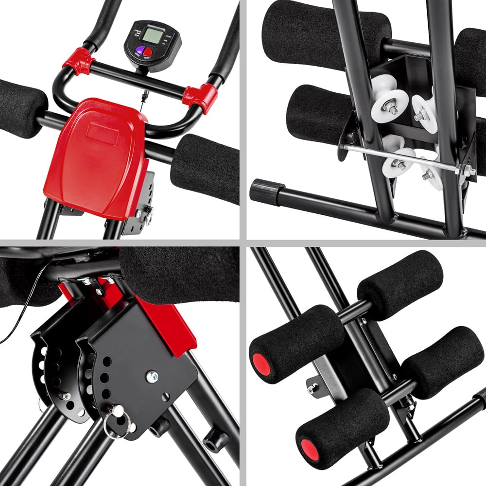 tectake 5 Position Adjustable and Foldable Ab Machine with Training Computer Image 3