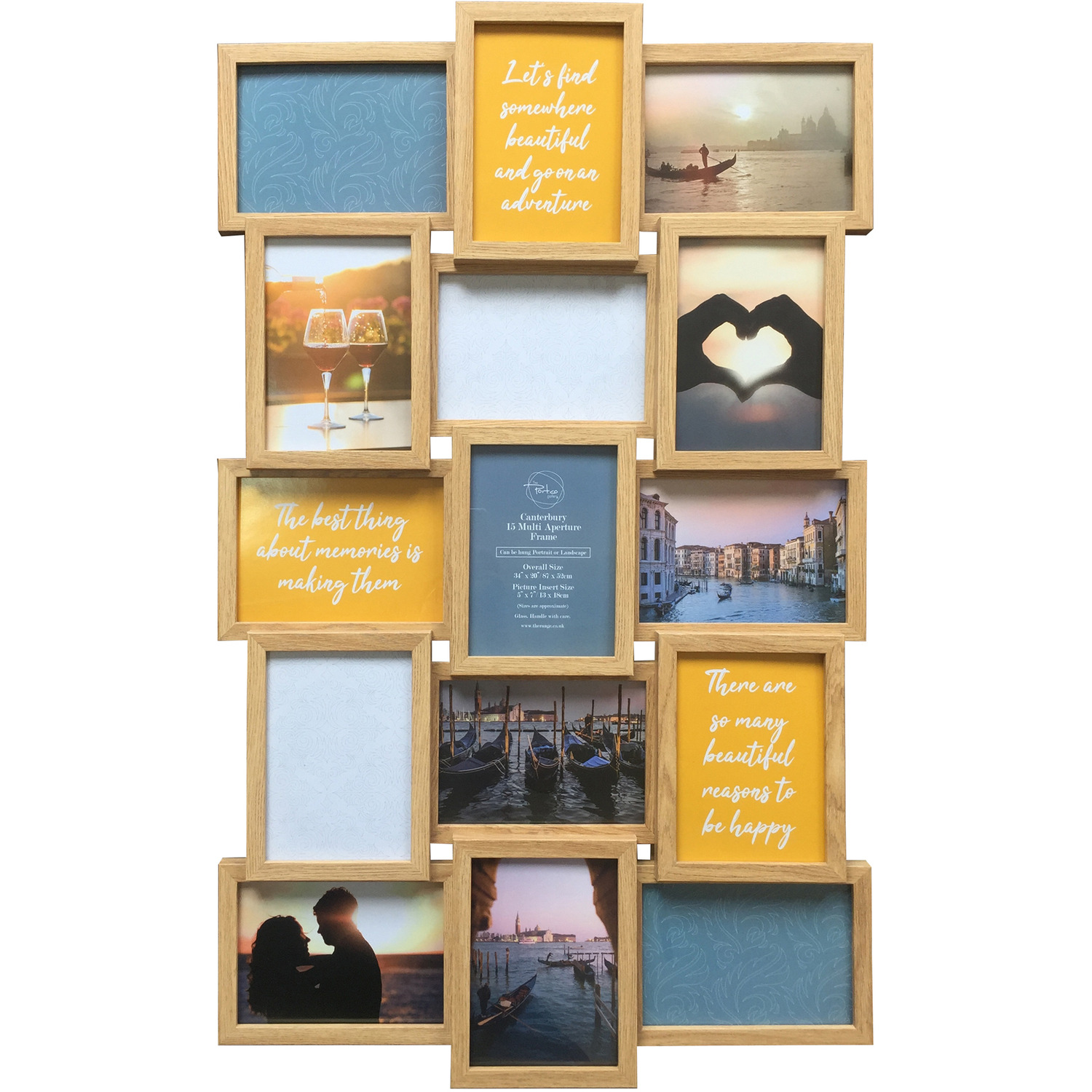 The Port. Co Gallery Canterbury Multi Aperture Photo Frame 5 x 7 inch Image