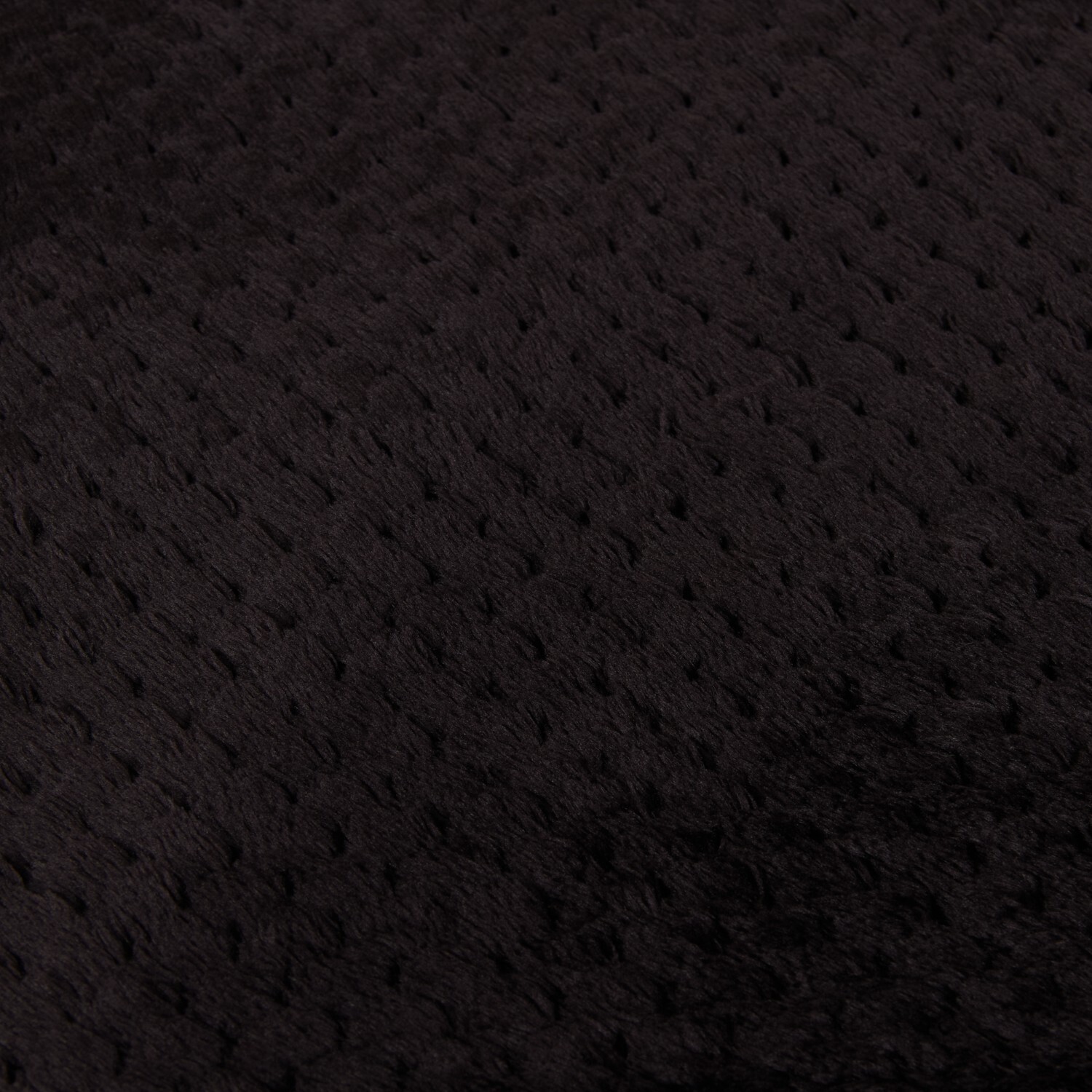 Waffle Soft Fleece Throw Black Image 4
